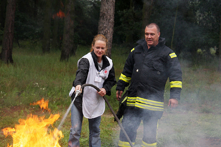 Brandbekämpfung üben