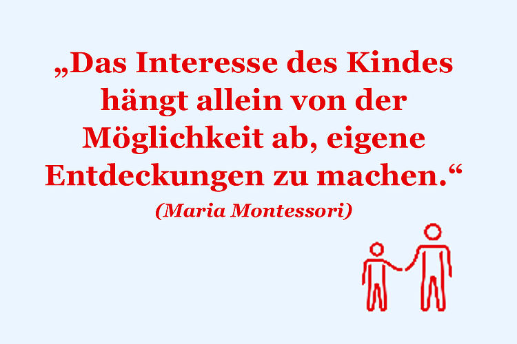 Spruch von Maria Montessori 
