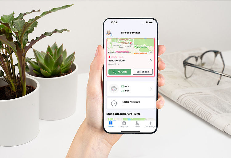 App für Hausnotruf und mobiler Notruf