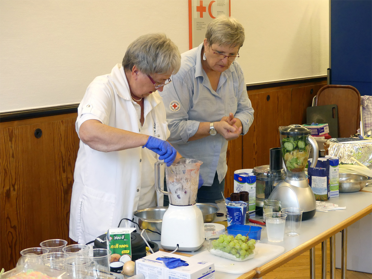 Zubereitung eines Smoothies